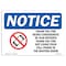 Signmission OSHA Notice, 5" Height, Thank You For Being Considerate Sign With Symbol, 7" X 5", Landscape OS-NS-D-57-L-18552 - alternate 1
